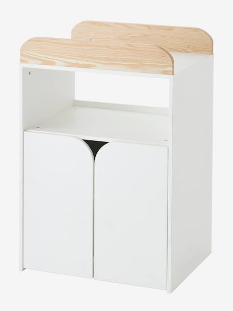 Lit combiné évolutif avec rangements et table à langer LIGNE ECLIPSE BLANC / BOIS 5 - vertbaudet enfant 