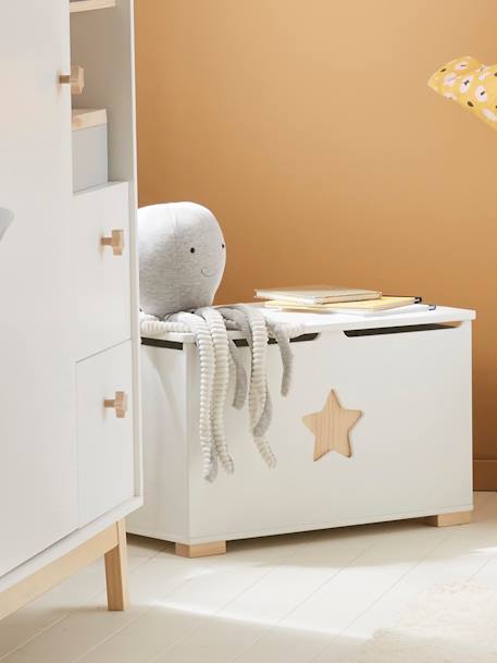 Coffre à jouets LIGNE GRANDE OURSE BLANC / BOIS 4 - vertbaudet enfant 