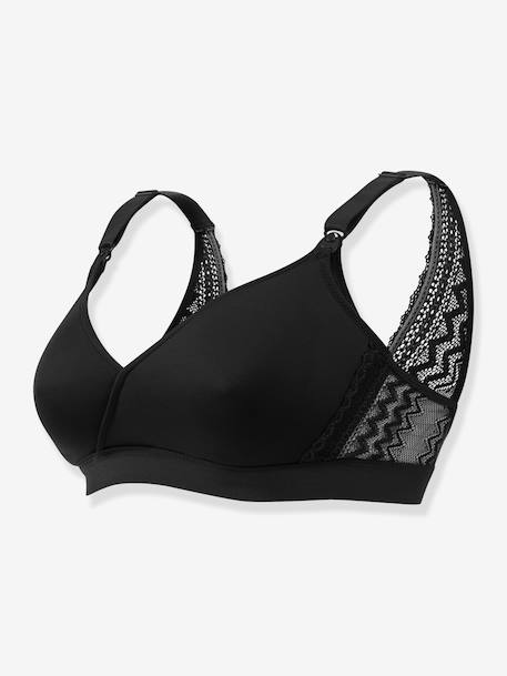 Soutien-gorge de grossesse et d’allaitement Serena CACHE CŒUR sans armatures Gris chiné/noir+NOIR+Rose pâle (Blush) 5 - vertbaudet enfant 