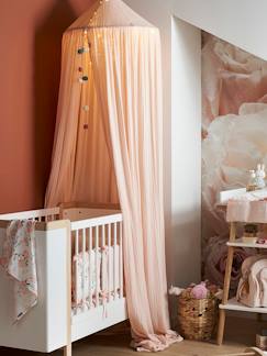 Eau de rose bebe-Chambre et rangement-Chambre-Ciel de lit en gaze de coton