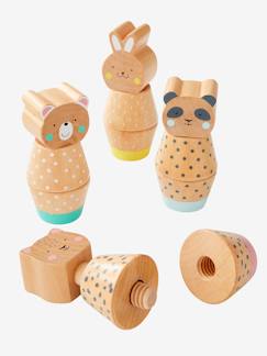 Jeu des animaux à visser en bois FSC®  - vertbaudet enfant