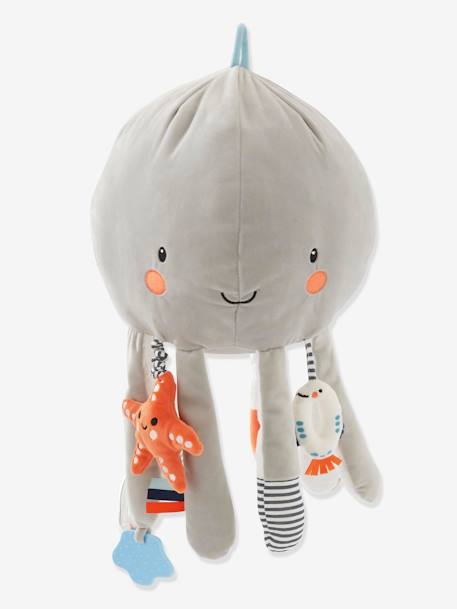 Peluche pieuvre d'activités géante Eau salée gris 2 - vertbaudet enfant 