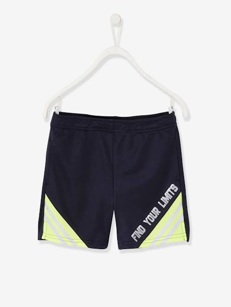 Garçon-Short-Bermuda sport garçon en matière technique détails réfléchissants