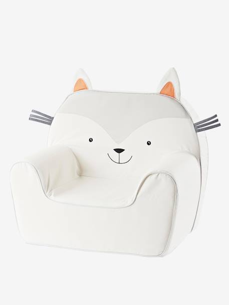 Fauteuil en mousse personnalisable Chat gris 1 - vertbaudet enfant 