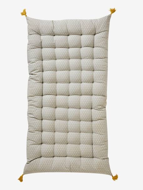 Matelas de sol avec pompons gris clair imprimé 1 - vertbaudet enfant 