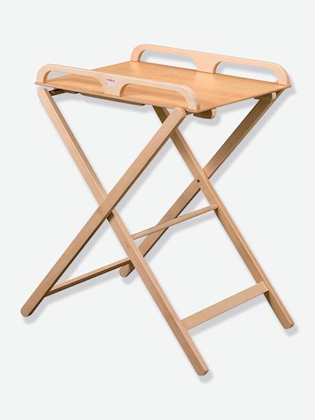 Table à langer pliante COMBELLE Jade en hêtre massif Naturel 2 - vertbaudet enfant 