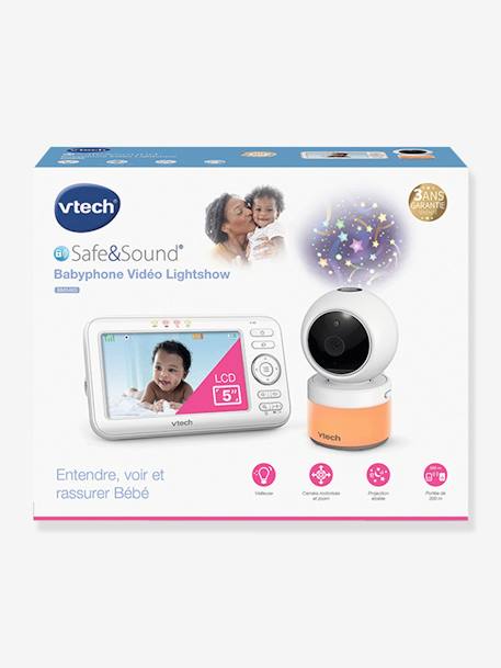 Babyphone vidéo Safe & Sound Light Show BM5463 VTECH BLANC 2 - vertbaudet enfant 