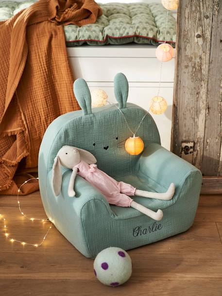 Fauteuil en mousse personnalisable Lapin VERT 7 - vertbaudet enfant 