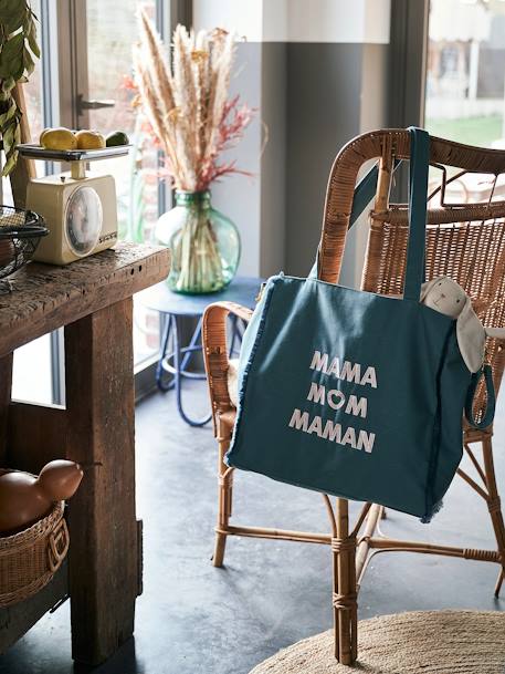 Sac à langer cabas Basic bleu 2 - vertbaudet enfant 