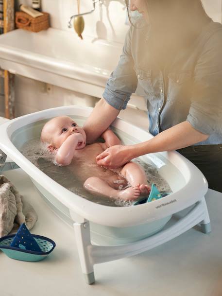 Baignoire pliable Easytub VERTBAUDET bleu imprimé 2 - vertbaudet enfant 