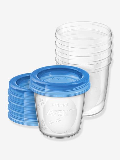 Lot de 5 pots de conservation pour lait maternel Philips AVENT Transparent 1 - vertbaudet enfant 