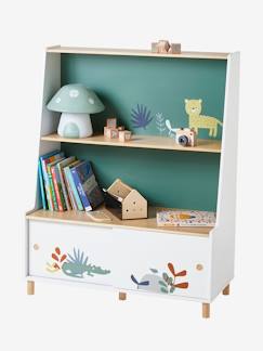 etagere enfant rangement jouets 6 casiers bleu vert zeller 13499 - Kdesign