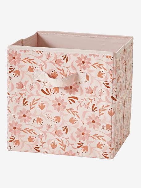 Lot de 3 bacs de rangement Renard fleurs rose 3 - vertbaudet enfant 