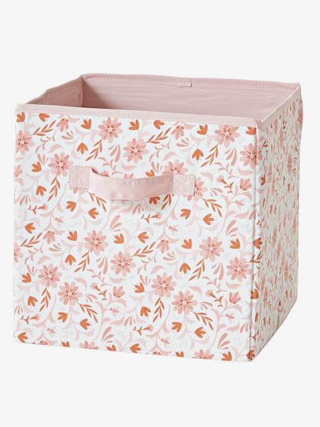 Lot de 3 bacs de rangement Renard fleurs rose 4 - vertbaudet enfant 