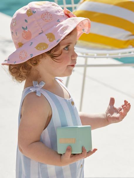 Chapeau imprimé bébé fille rose pâle imprimé 5 - vertbaudet enfant 