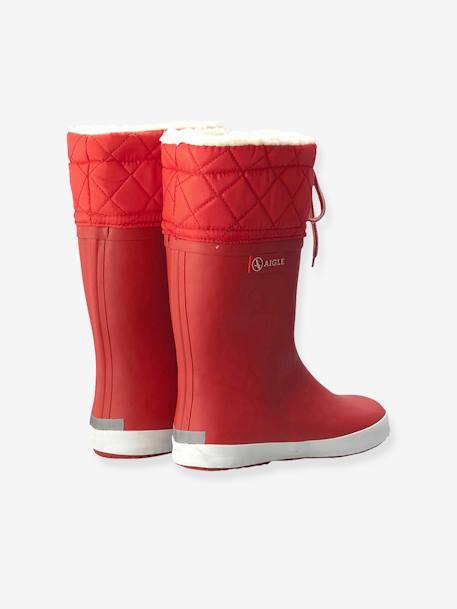 Bottes de pluie fourrées enfant Lolly Pop Giboulée AIGLE® marine blanc+noir blanc+rouge/blanc 14 - vertbaudet enfant 