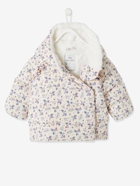 Doudoune doublée bébé asymétrique bleu ardoise+rose poudré 11 - vertbaudet enfant 