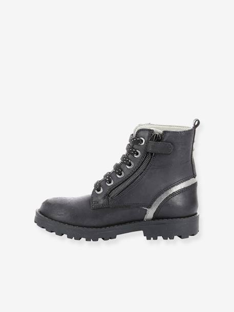 Boots fille Grooke KICKERS® noir argent 3 - vertbaudet enfant 