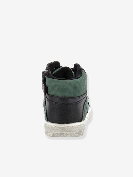 Baskets sneakers garçon Lowell KICKERS® noir vert 5 - vertbaudet enfant 