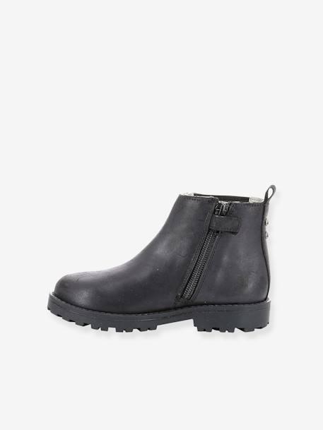 Boots fille Grooky KICKERS® noir argent 3 - vertbaudet enfant 