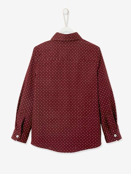 Chemise garçon imprimée pois Aubergine imprimé+Marine imprimé 2 - vertbaudet enfant 