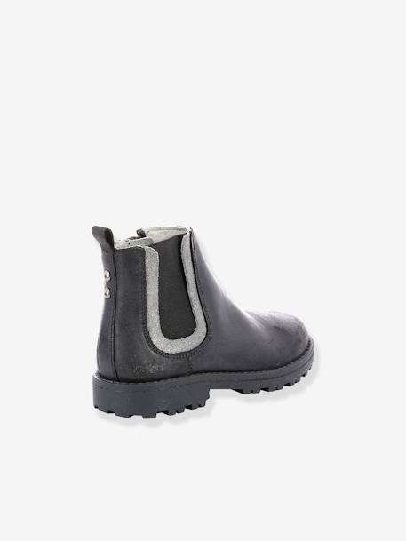 Boots fille Grooky KICKERS® noir argent 4 - vertbaudet enfant 