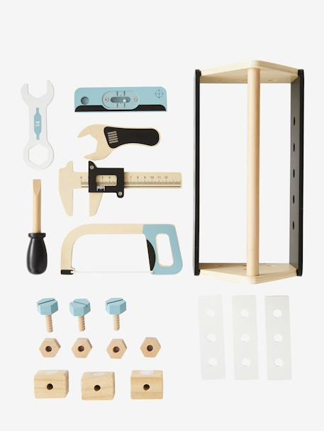 Boîte à outils du bricoleur en bois FSC® noir 3 - vertbaudet enfant 