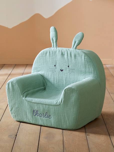 Fauteuil en mousse personnalisable Lapin VERT 5 - vertbaudet enfant 