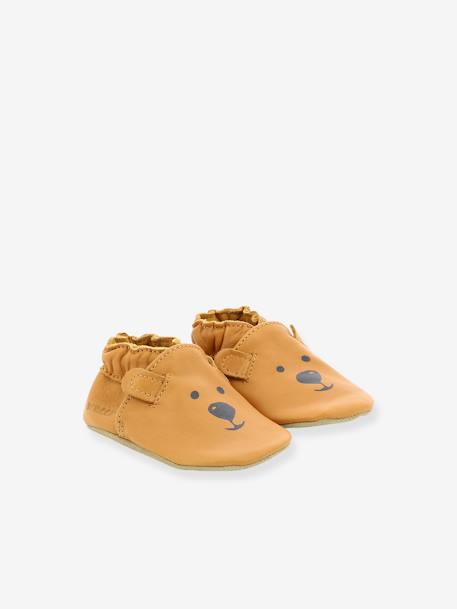 Chaussons Soft Soles Sweety Bear ROBEEZ© Camel+gris clair 1 - vertbaudet enfant 