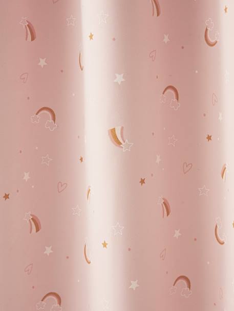 Rideau à œillets occultant phosphorescent Arc-en-ciel rose 4 - vertbaudet enfant 