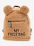 Sac à dos CHILDHOME My First Bag Teddy Beige+Ecru 1 - vertbaudet enfant 