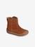 Boots cuir souple bébé fille 4 pattes marron 1 - vertbaudet enfant 