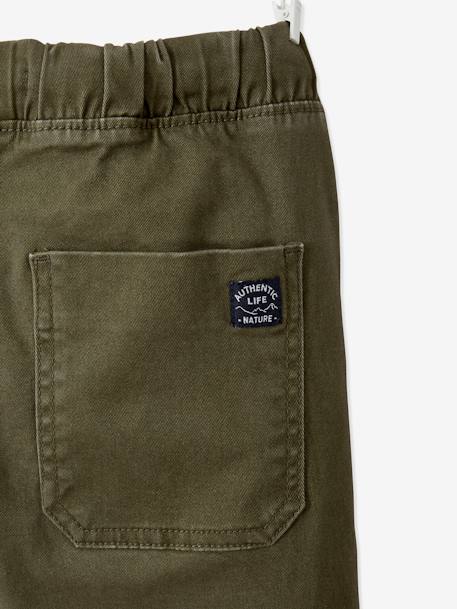 Pantalon battle facile à enfiler garçon bleu glacier+kaki foncé+taupe 15 - vertbaudet enfant 