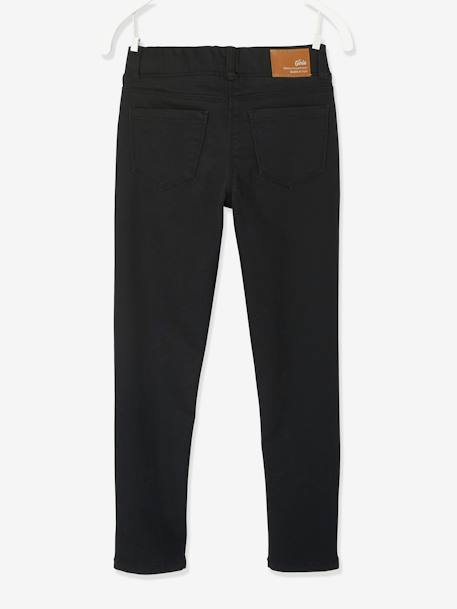 Pantalon jegging indestructible fille détails surpiqûres noir 2 - vertbaudet enfant 