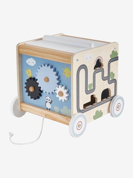 Cube d'activités à tirer EN VOITURE SIMON en bois FSC® multicolore 7 - vertbaudet enfant 