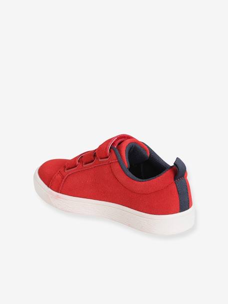 Baskets scratchées en cuir garçon marine+rouge foncé 8 - vertbaudet enfant 