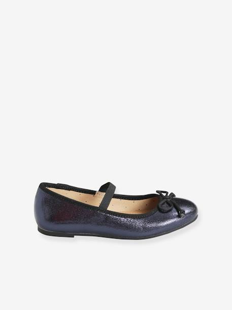 Ballerines irisées fille Bleu marine métallisé+dark silver+Orchidée 4 - vertbaudet enfant 