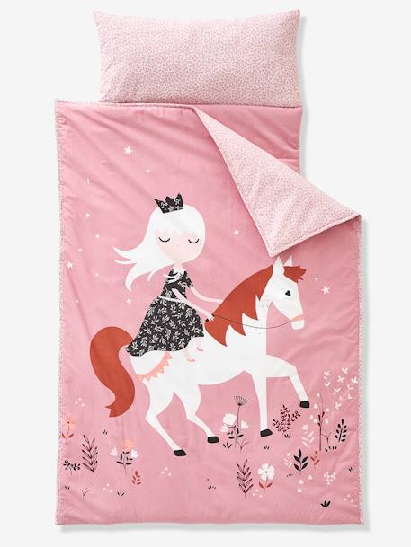 Couchage de sieste maternelle MINILI PRINCESSE NATURE personnalisable rose 1 - vertbaudet enfant 