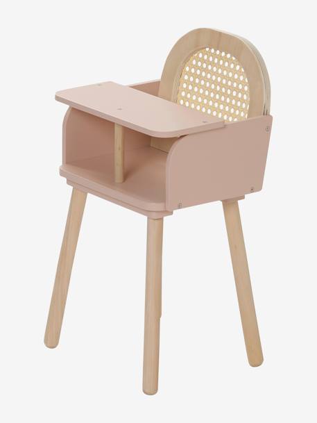 Chaise haute en cannage et bois FSC® POÉSIE multicolore 5 - vertbaudet enfant 