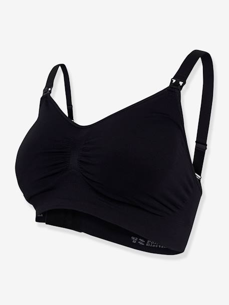 Soutien-gorge grossesse et allaitement rembourré sans coutures CARRIWELL NOIR 4 - vertbaudet enfant 