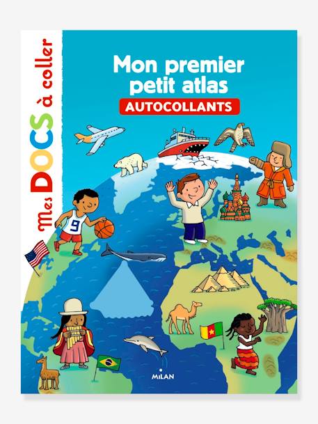 Mes docs à coller - Mon premier petit atlas - ÉDITIONS MILAN BLANC 1 - vertbaudet enfant 