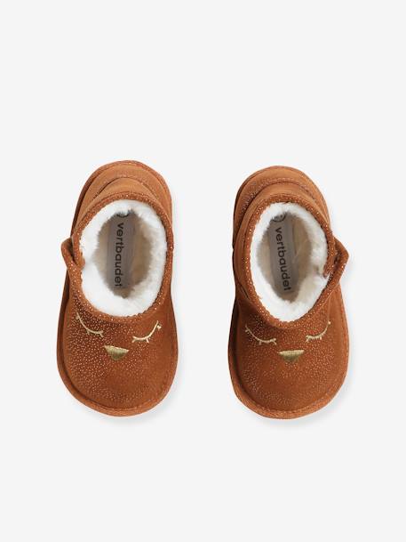 Bottes fourrées bébé fille bleu marine+camel 9 - vertbaudet enfant 