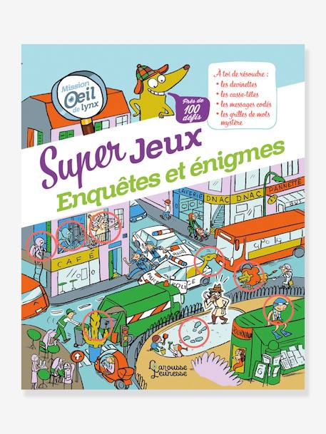 Livre - Super jeux d'enquêtes et énigmes - LAROUSSE BLANC 1 - vertbaudet enfant 