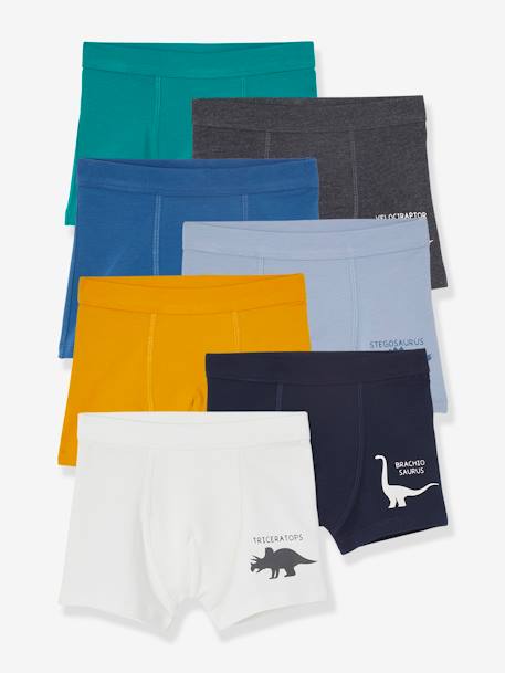 Garçon-Lot de 7 boxers stretch garçon dinosaures