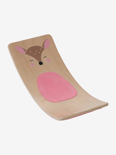 Planche d'équilibre (S) en bois FSC® ROSE MOYEN UNI AVEC DECOR+SANS COLORIS 4 1 - vertbaudet enfant 