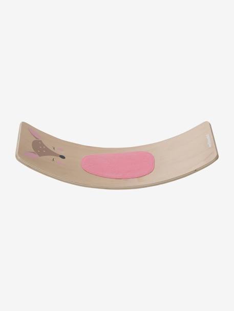 Planche d'équilibre (S) en bois FSC® ROSE MOYEN UNI AVEC DECOR+SANS COLORIS 4 5 - vertbaudet enfant 