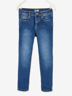 Jean slim MorphologiK LARGE "waterless" garçon  - vertbaudet enfant