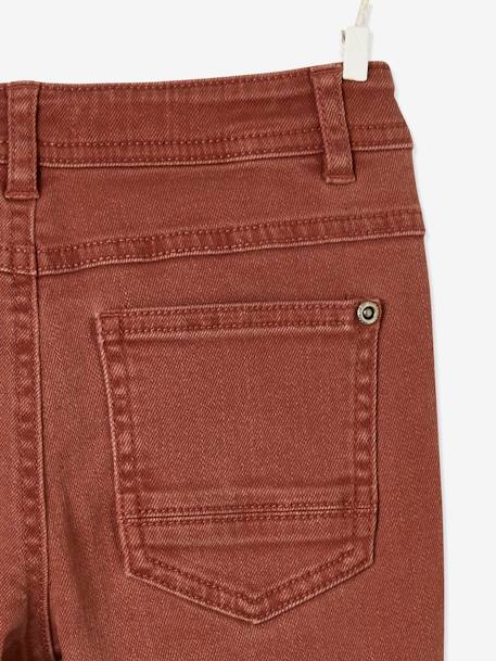 Pantalon slim MorphologiK tour de hanches LARGE garçon acajou 6 - vertbaudet enfant 