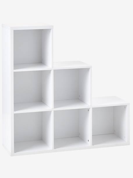 Meuble de rangement 6 cases blanc 2 - vertbaudet enfant 