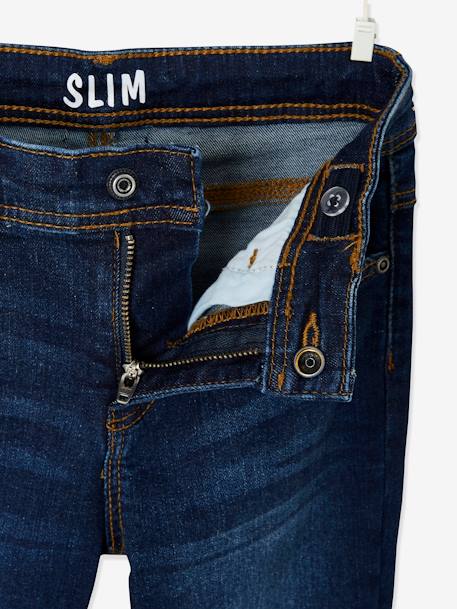 Jean slim MorphologiK FIN 'waterless' garçon DENIM BRUT+DENIM GRIS FONCE+double stone+STONE 4 - vertbaudet enfant 